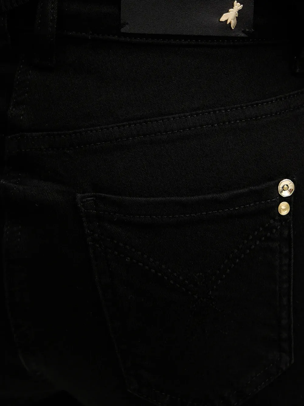 Patrizia Pepe Jeans met knopen Zwart