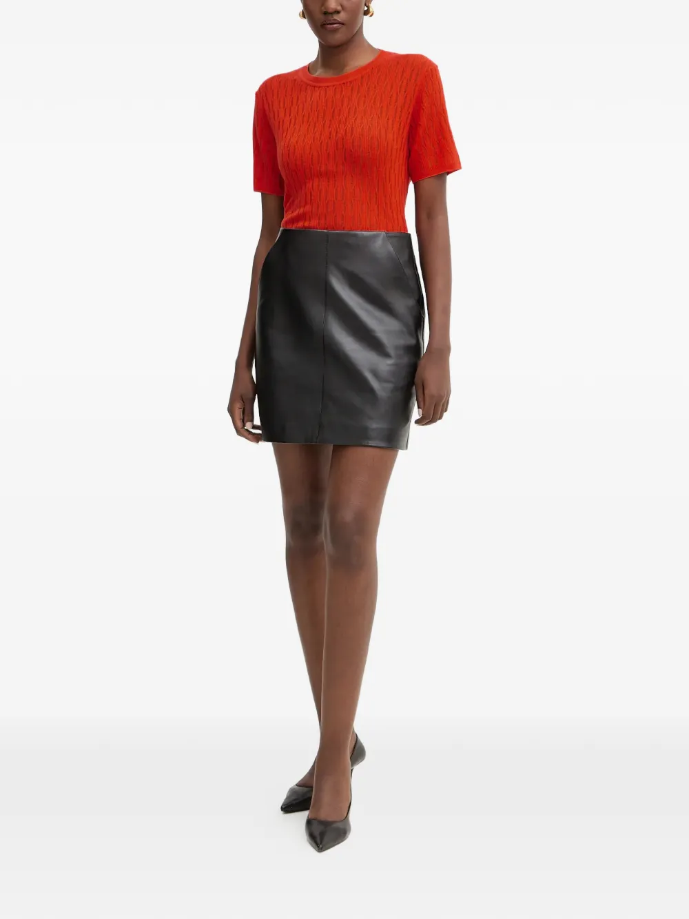  Patrizia Pepe Cable-knit Sweater - Red 