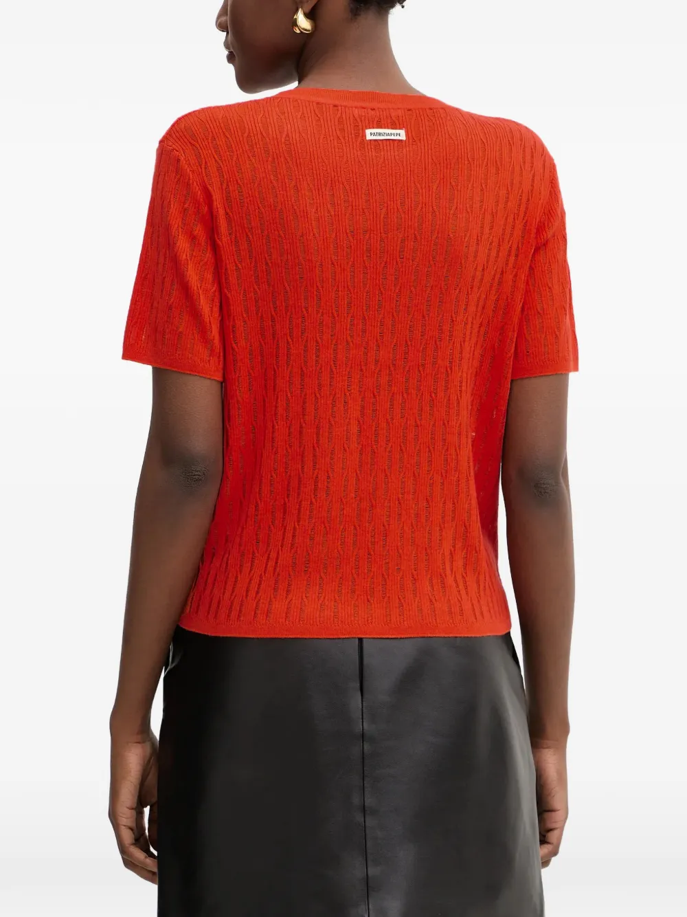  Patrizia Pepe Cable-knit Sweater - Red 