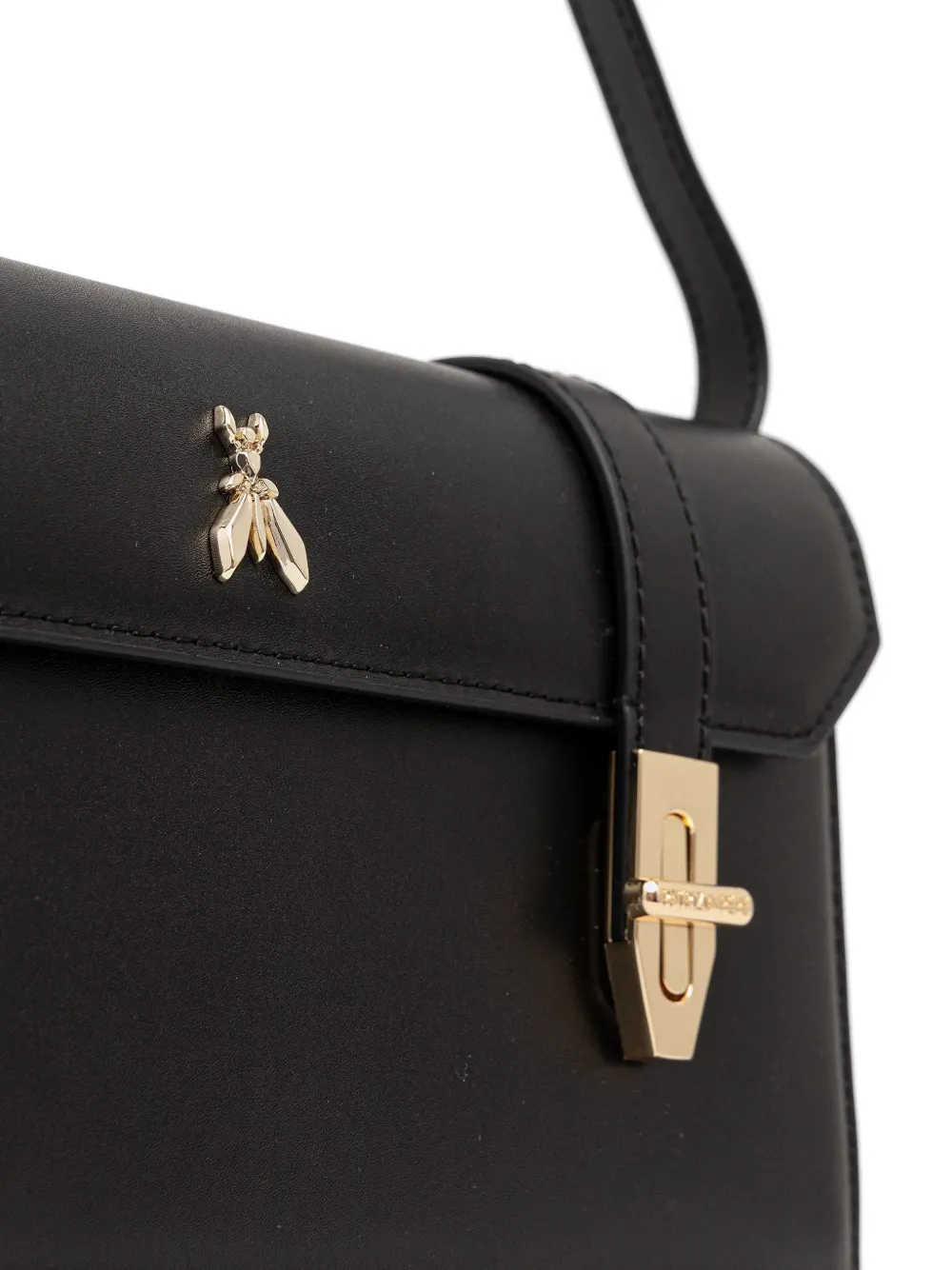 Patrizia Pepe Modern Utility schoudertas met logo Zwart