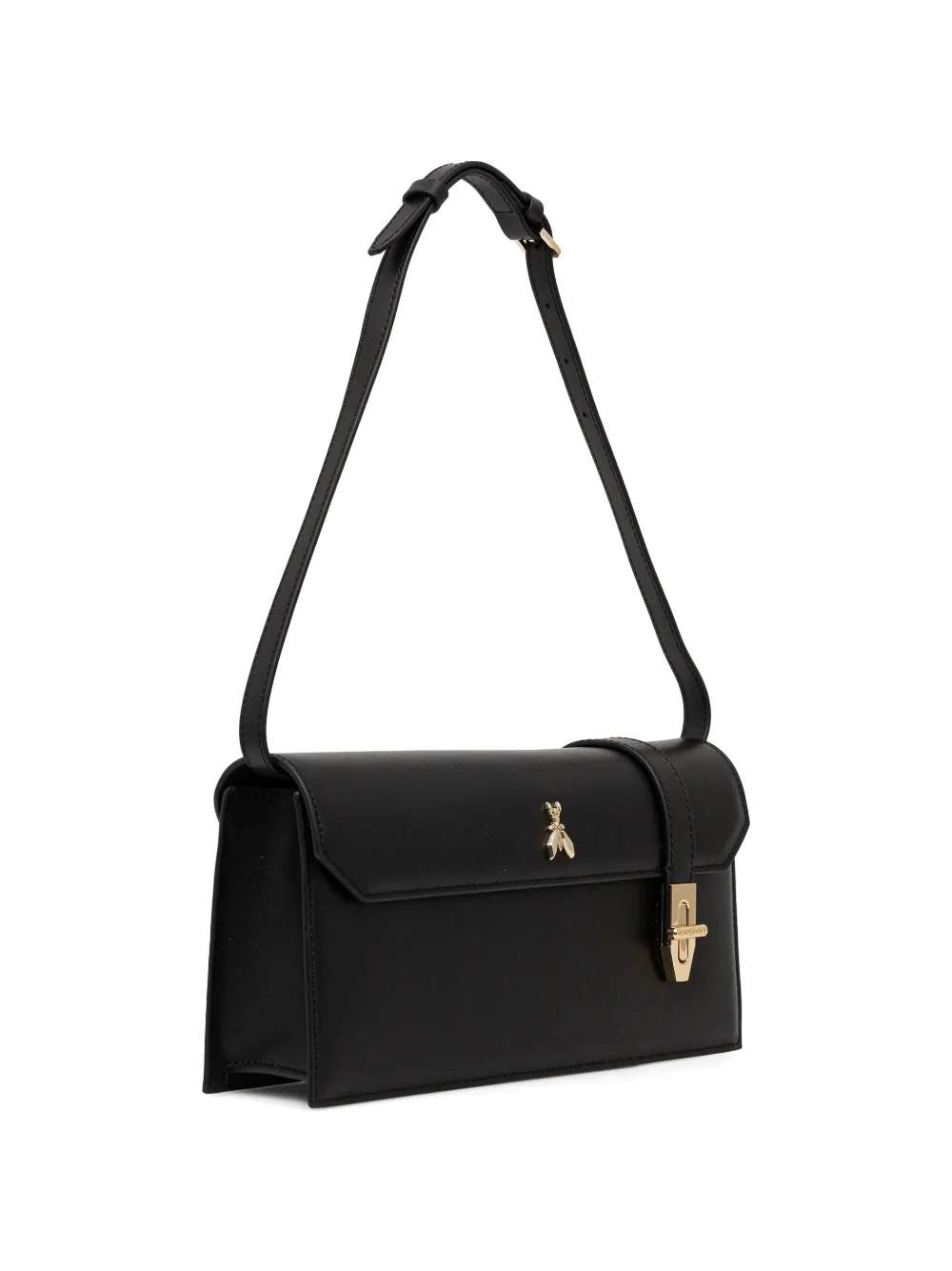 Patrizia Pepe Modern Utility schoudertas met logo Zwart