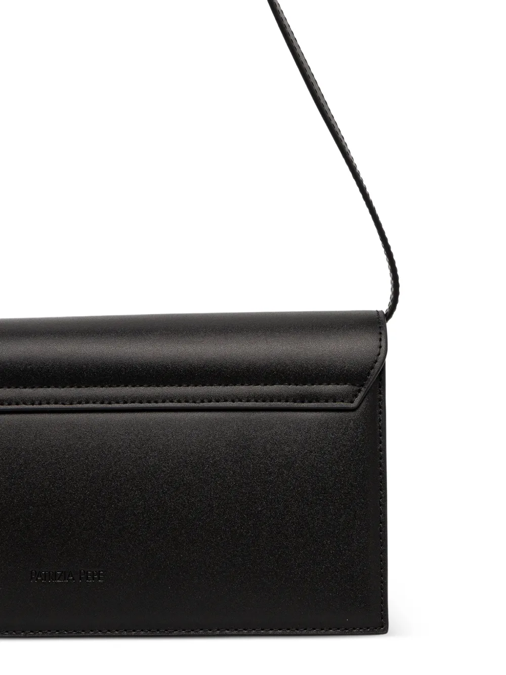 Patrizia Pepe Modern Utility schoudertas met logo Zwart