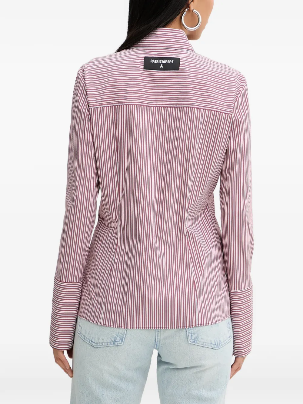  Patrizia Pepe Striped Shirt - Red 