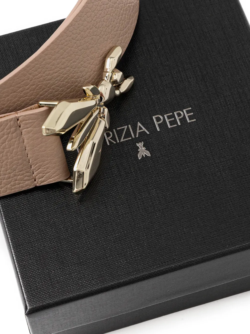 Patrizia Pepe Riem met gesp Beige