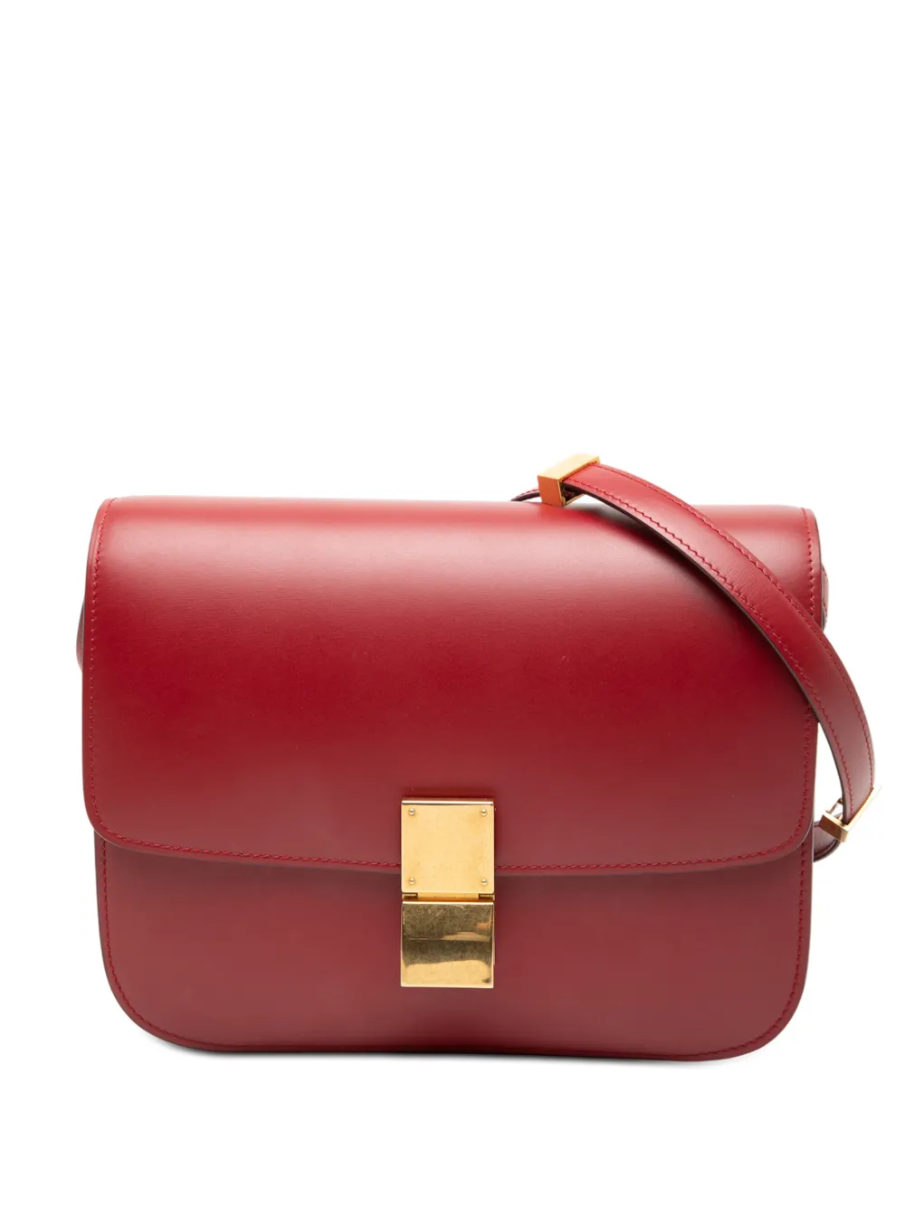 Celine Pre-Owned 2013 Medium Calfskin Classic Box crossbody bag - Rosso