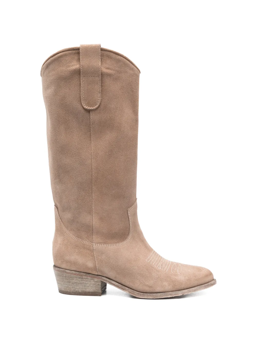 Curiositè Suède cowboylaarzen Beige