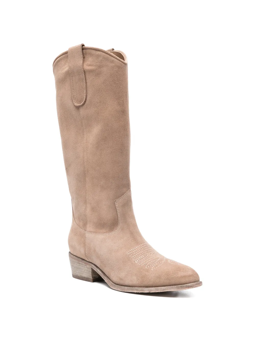 curiositè Suède cowboylaarzen Beige