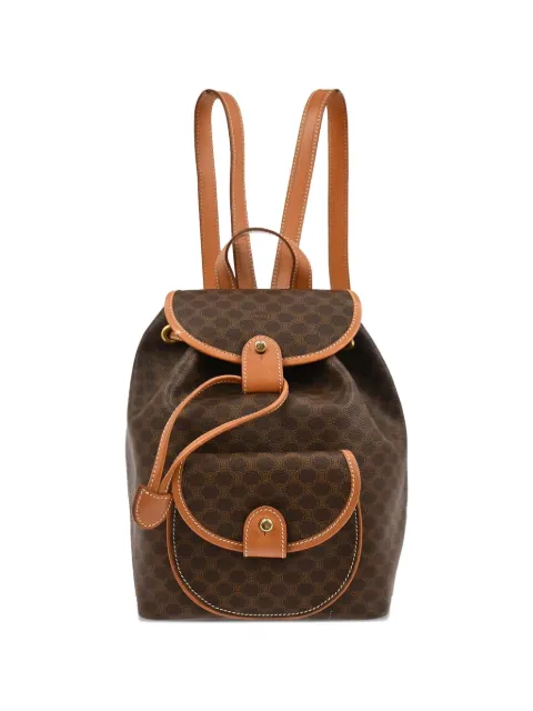 Celine Pre-Owned 1990s Macadam leather backpack