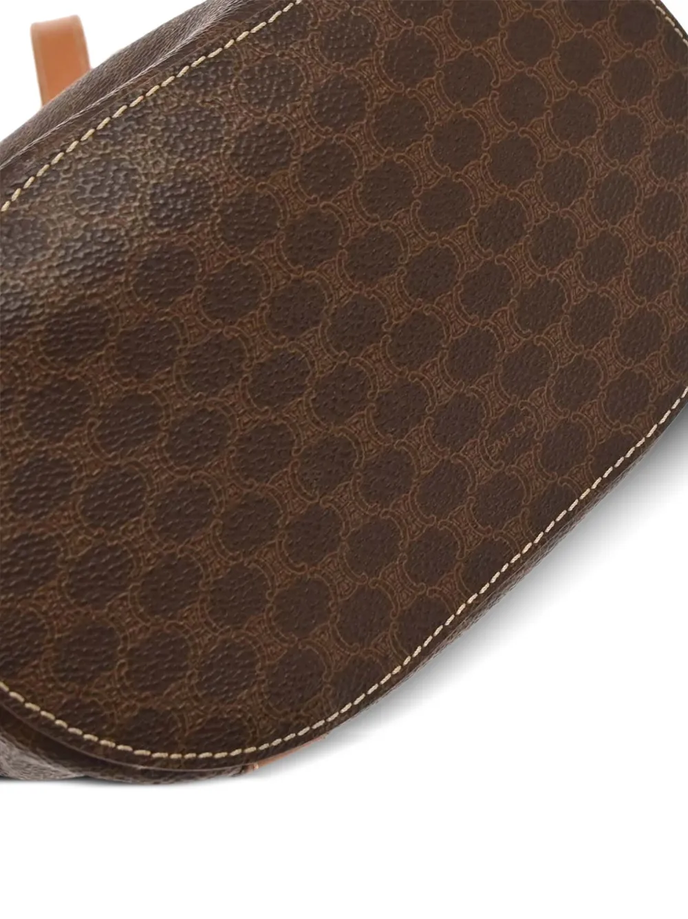 1990s Patterned Leather Shoulder Bag