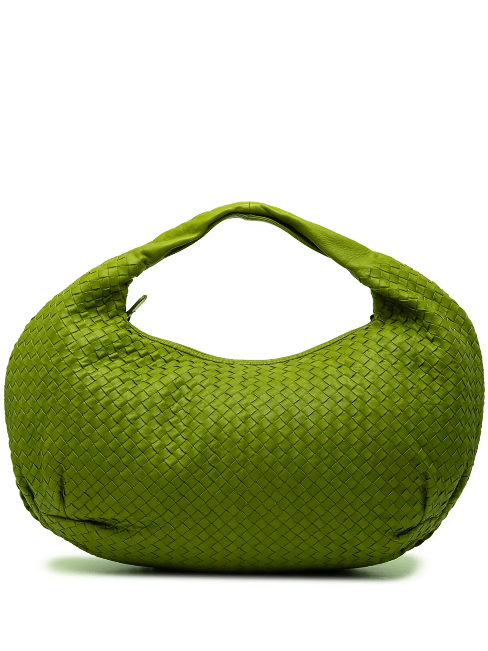 Bottega Veneta Pre-Owned Borsa passepartout Belly media in nappa con design Intrecciato 2012-2026 - Verde