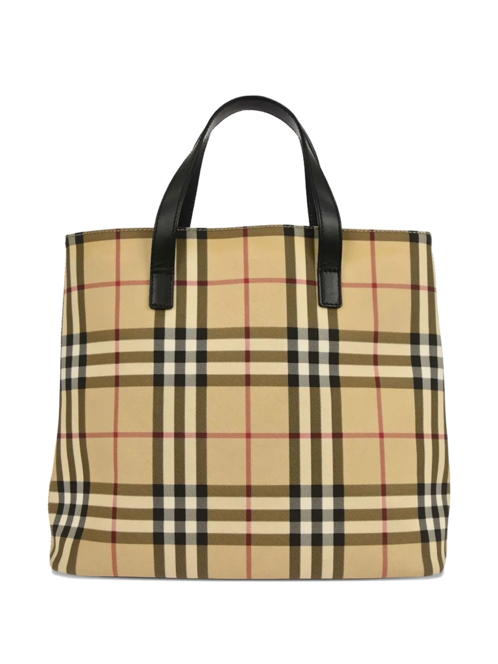 Burberry Pre-Owned Borsa tote a quadri 1990-2000 - Toni neutri