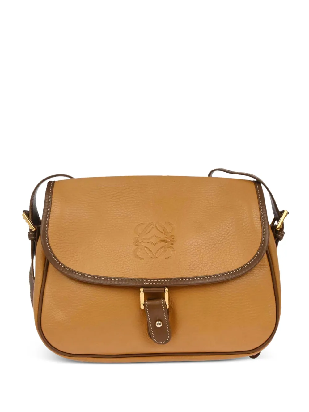 Loewe Pre-Owned Borsa a spalla in pelle con logo 1990-2000 - Toni neutri