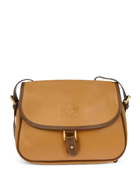 Loewe Pre-Owned 1990-2000s logo leather shoulder bag