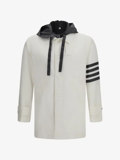 Thom Browne 条纹细节连帽外套