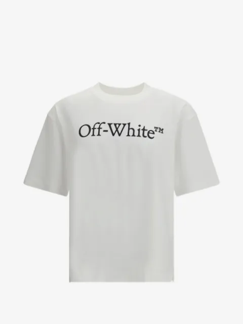 Off-White camiseta Big Bookish Skate con manga corta
