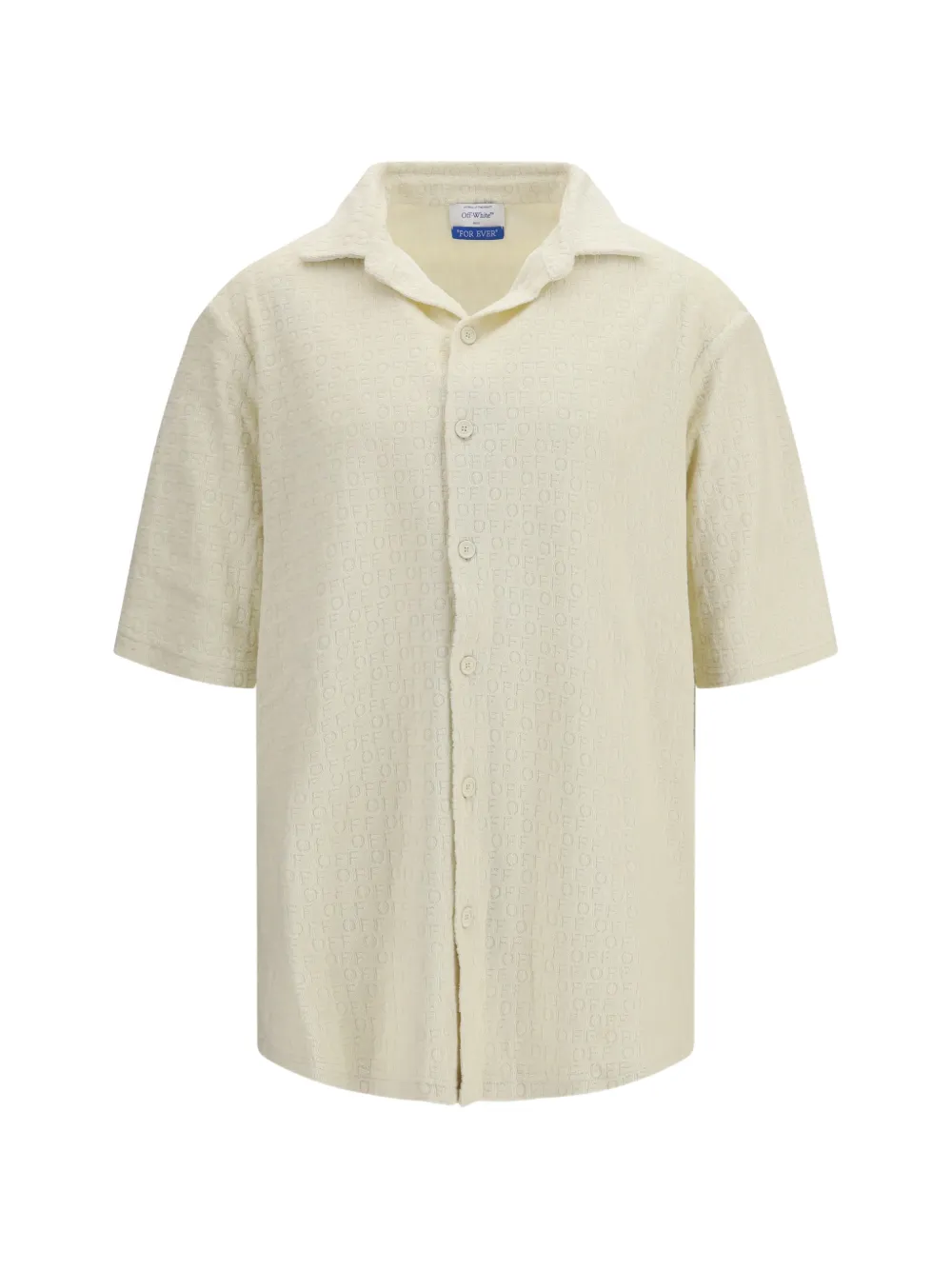 Off-White Terry bowling shirt - Nude