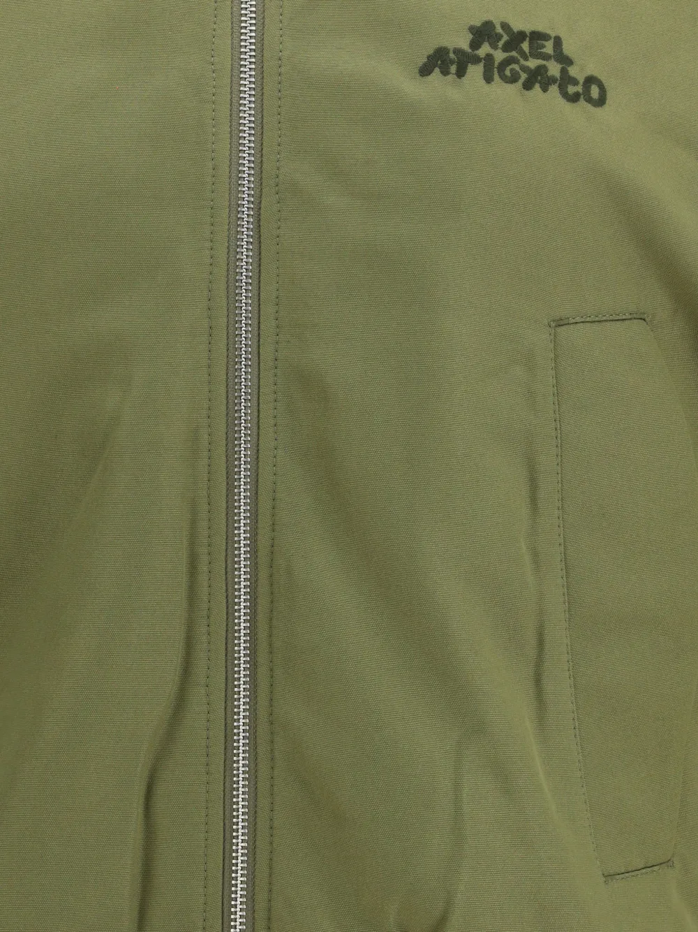  Axel Arigato Archer Ribbed Logo Bomber Jacket - Green 