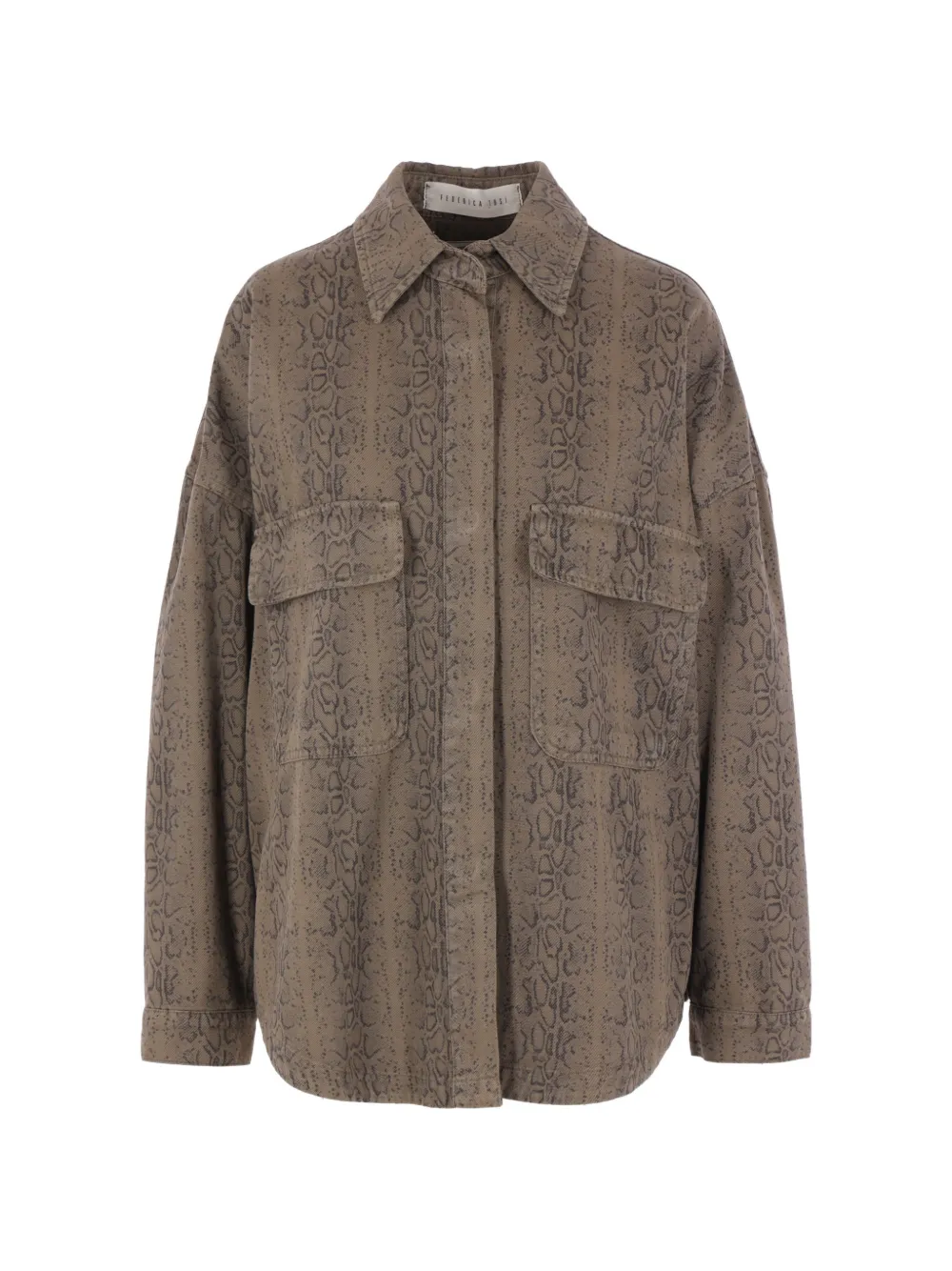 Federica Tosi chest-pocket shirt - Braun