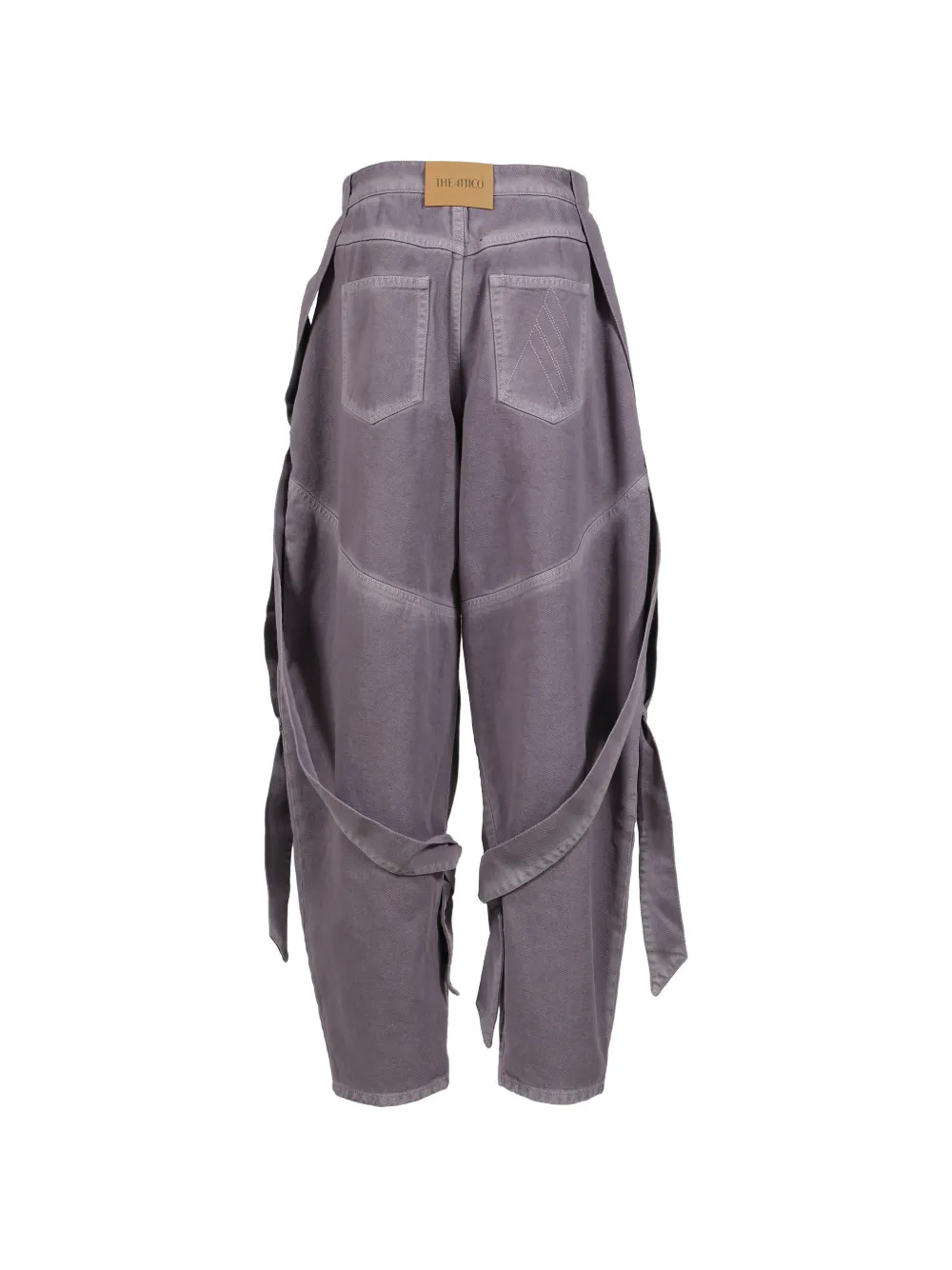 The Attico Jeans met bandje Grijs