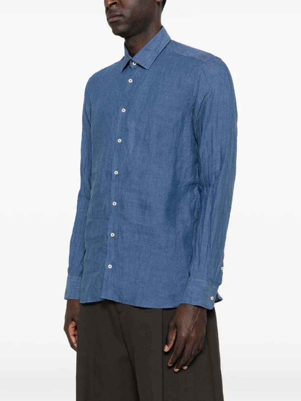  Sand State Soft St Buttoned Shirt - Blue 