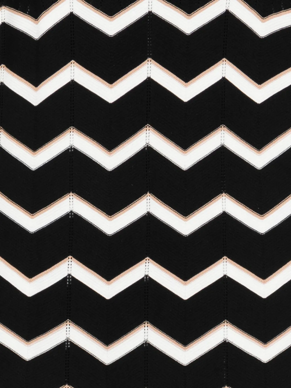 DKNY Jurk met zigzag-patroon Zwart