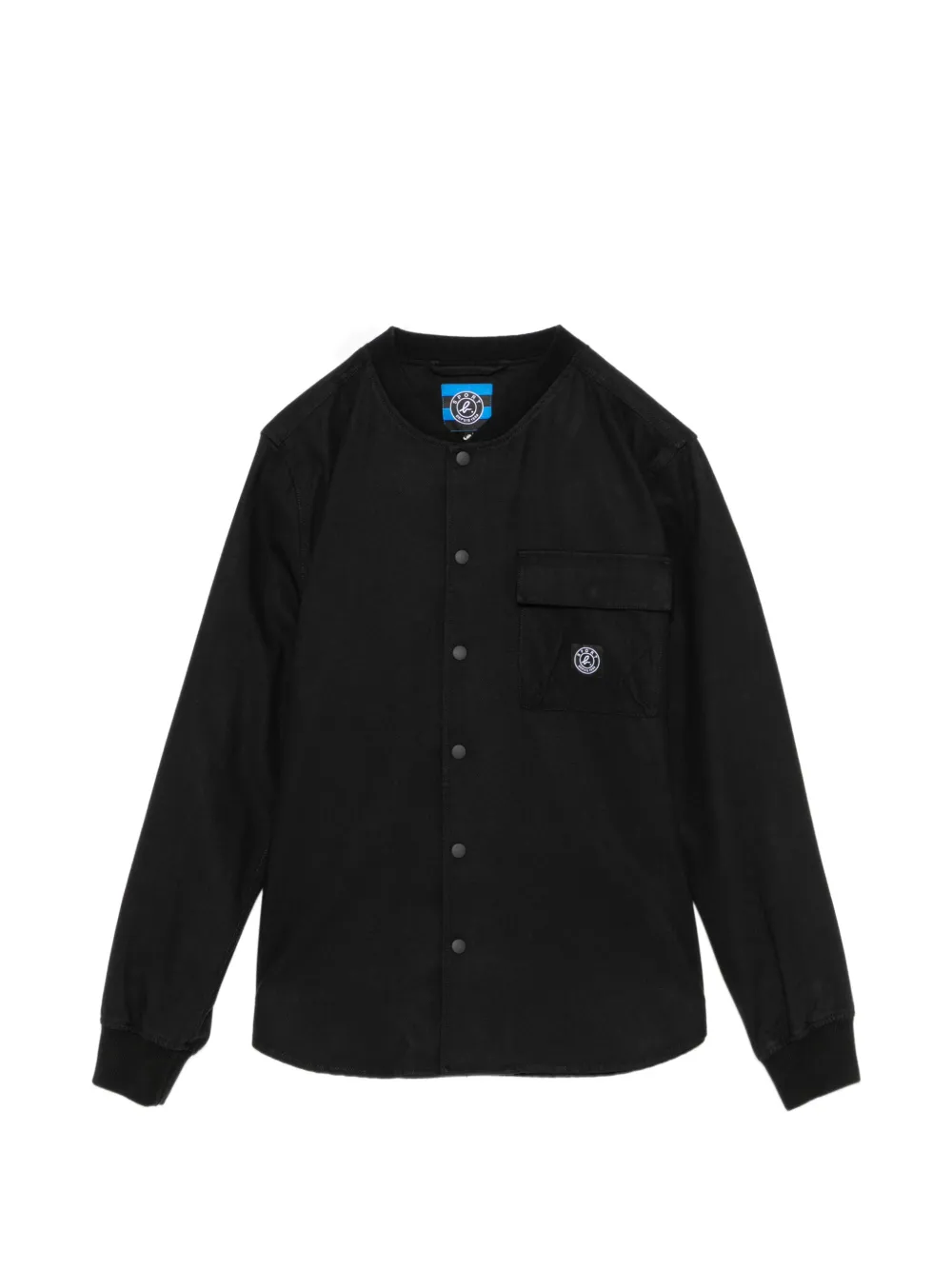 SPORT b. by agnès b. logo-patched shirt jacket - Nero