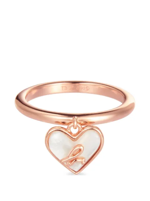 agnès b. anillo con dije de corazón