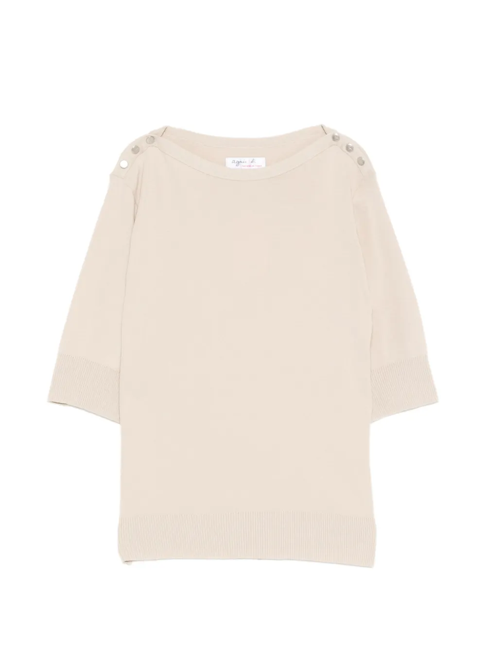 agnès b. button detail top · 1