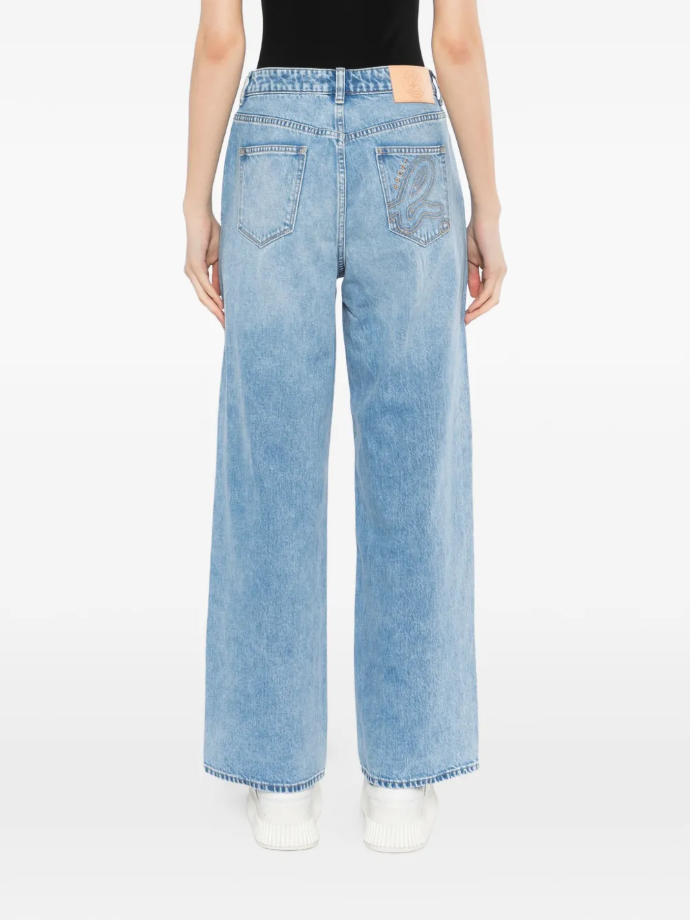 SPORT b. by agnès b. Jeans met wijde pijpen Blauw