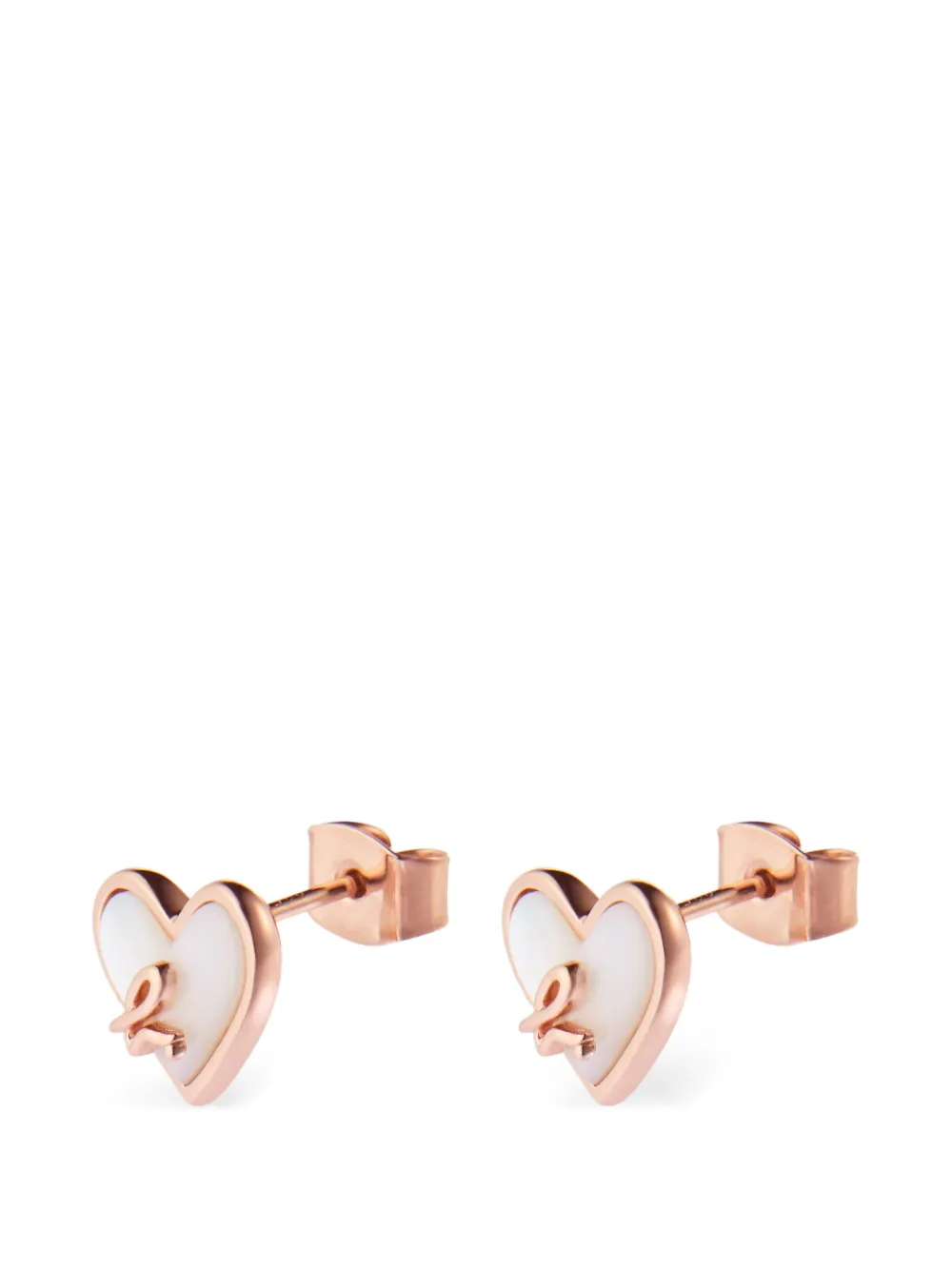 ABout Love heart logo earrings