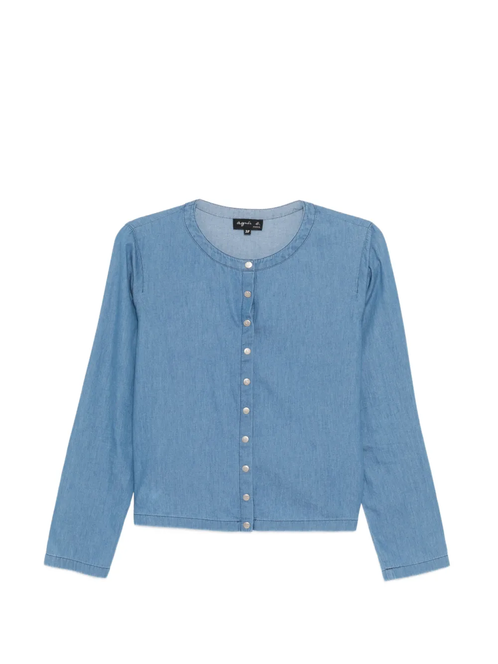 agnès b. button denim shirt - Blue