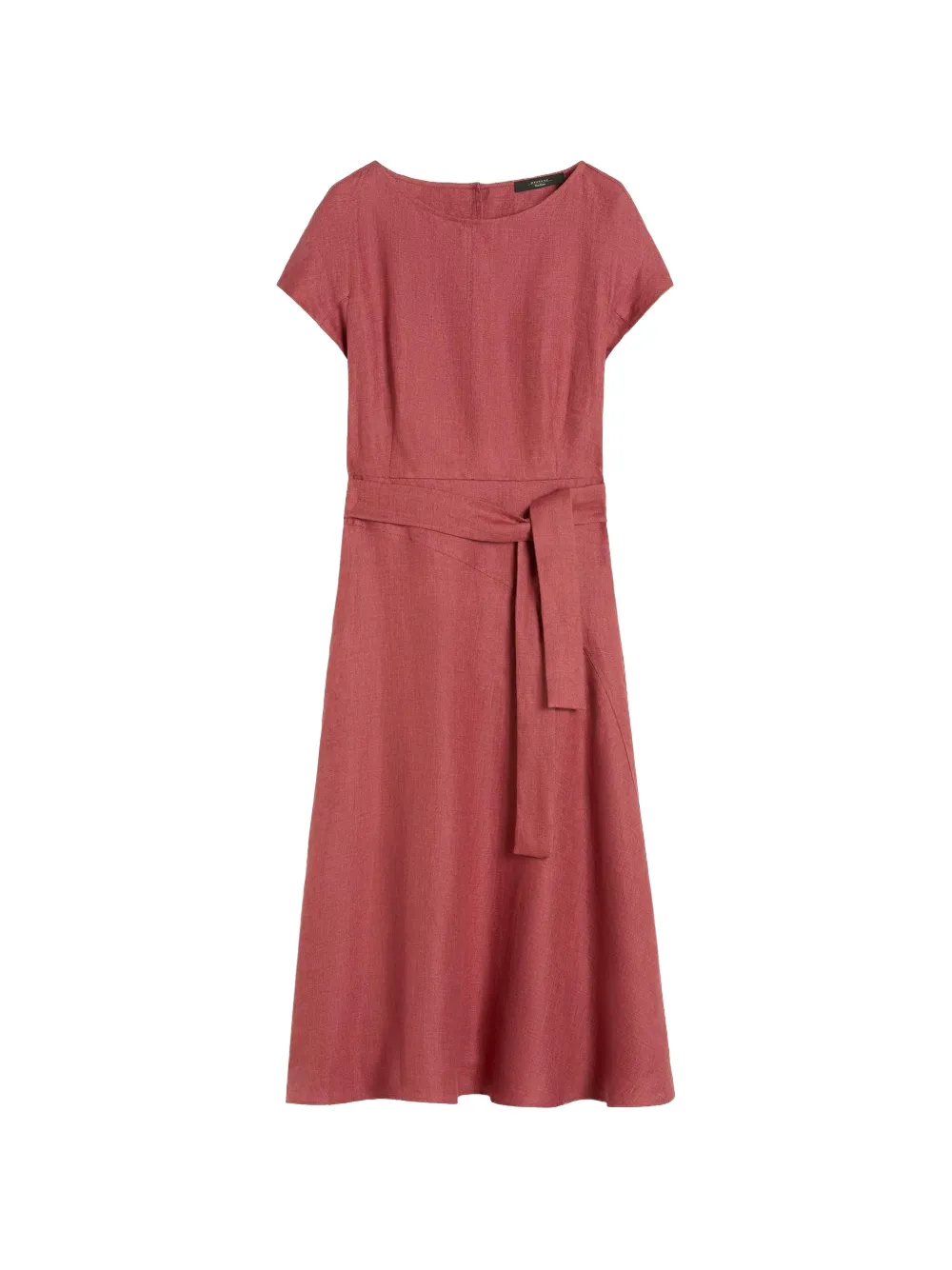 Max Mara Abito midi con cintura - Rosso