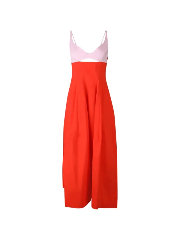 Simkhai Maddy Cutout Midi Dress | Red | FARFETCH BH