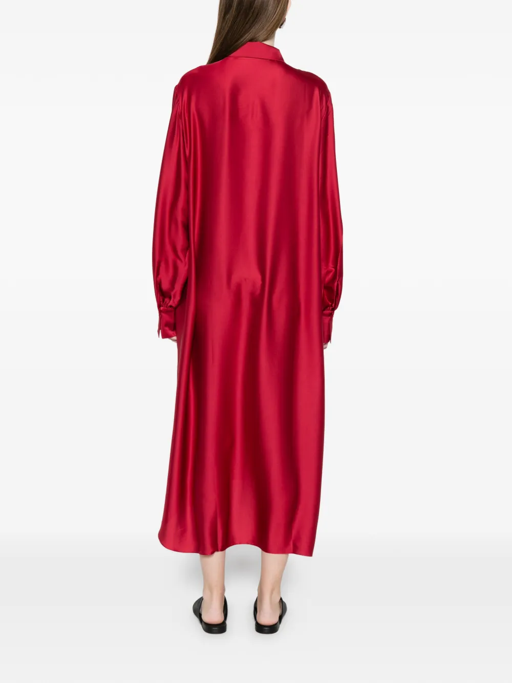 SILKYLICIOUS Nigora blousejurk Rood