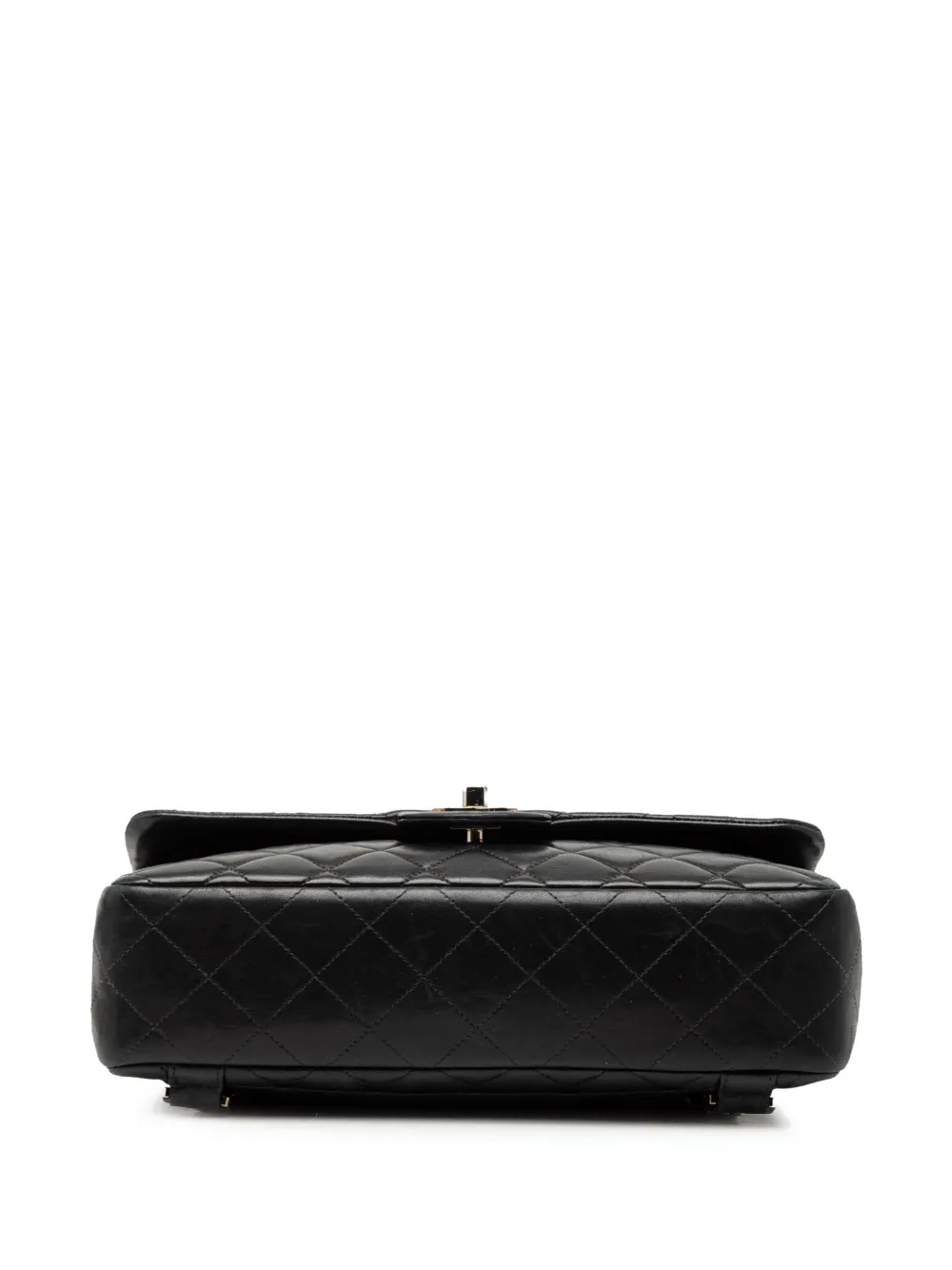 Chanel Pre-owned 1996-1997 Medium Quilted Lambskin Flap Backpack in Black, view 4
