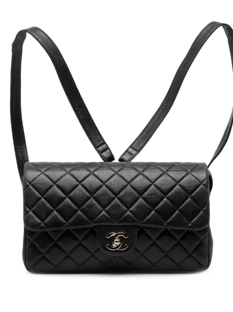 CHANEL Pre-Owned 1996-1997 Medium Quilted Lambskin Flap backpack