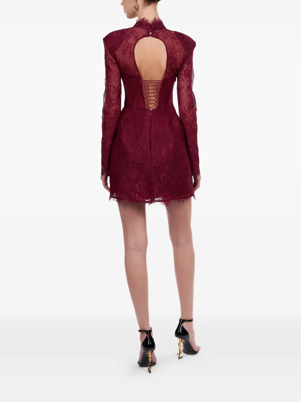 ARAFTU Jurk met lange mouwen Rood