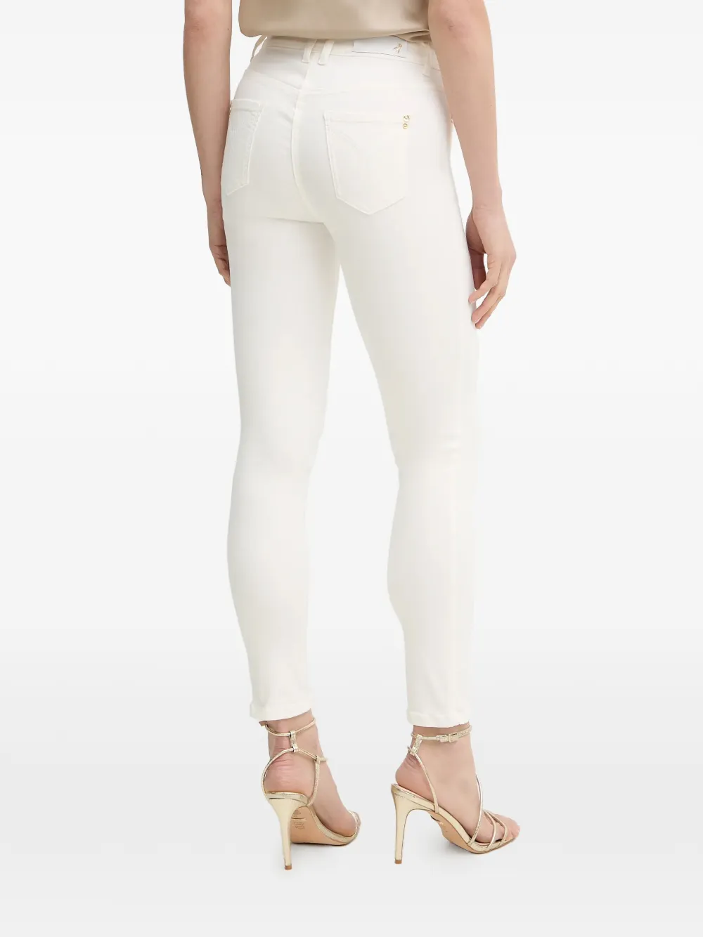 Patrizia Pepe Jeans met logo-applicatie Wit