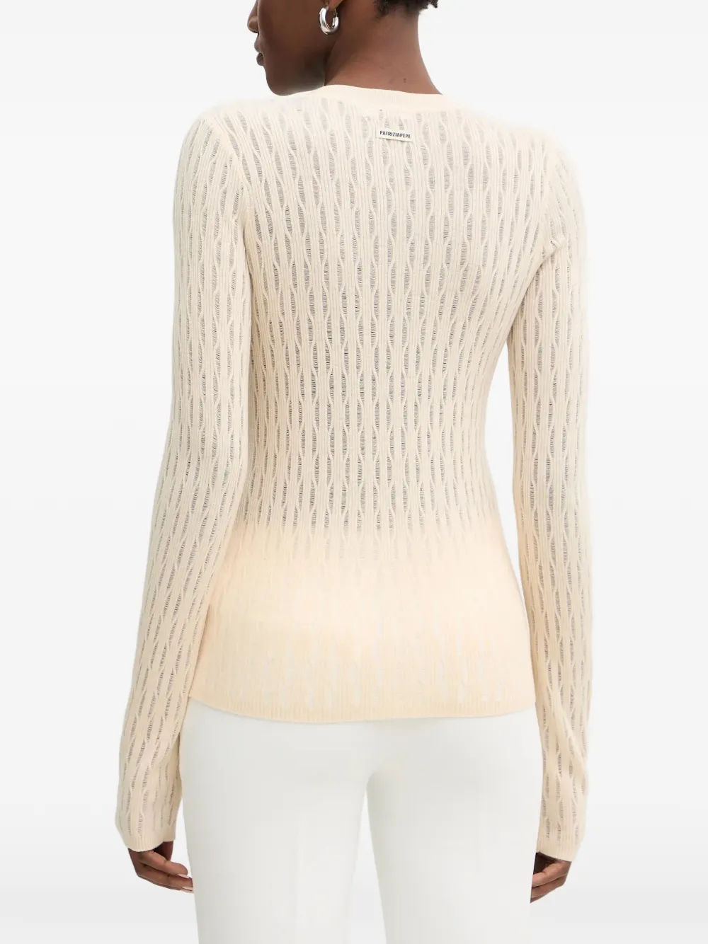  Patrizia Pepe V-neck Sweater - Neutrals 