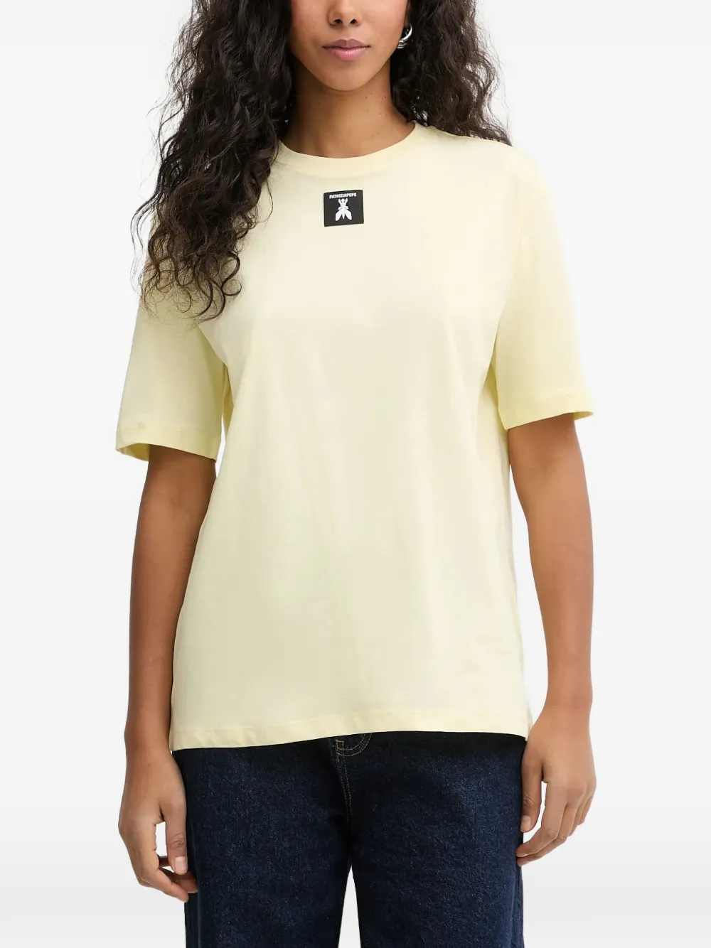 Patrizia Pepe short-sleeve patch T-shirt - Giallo