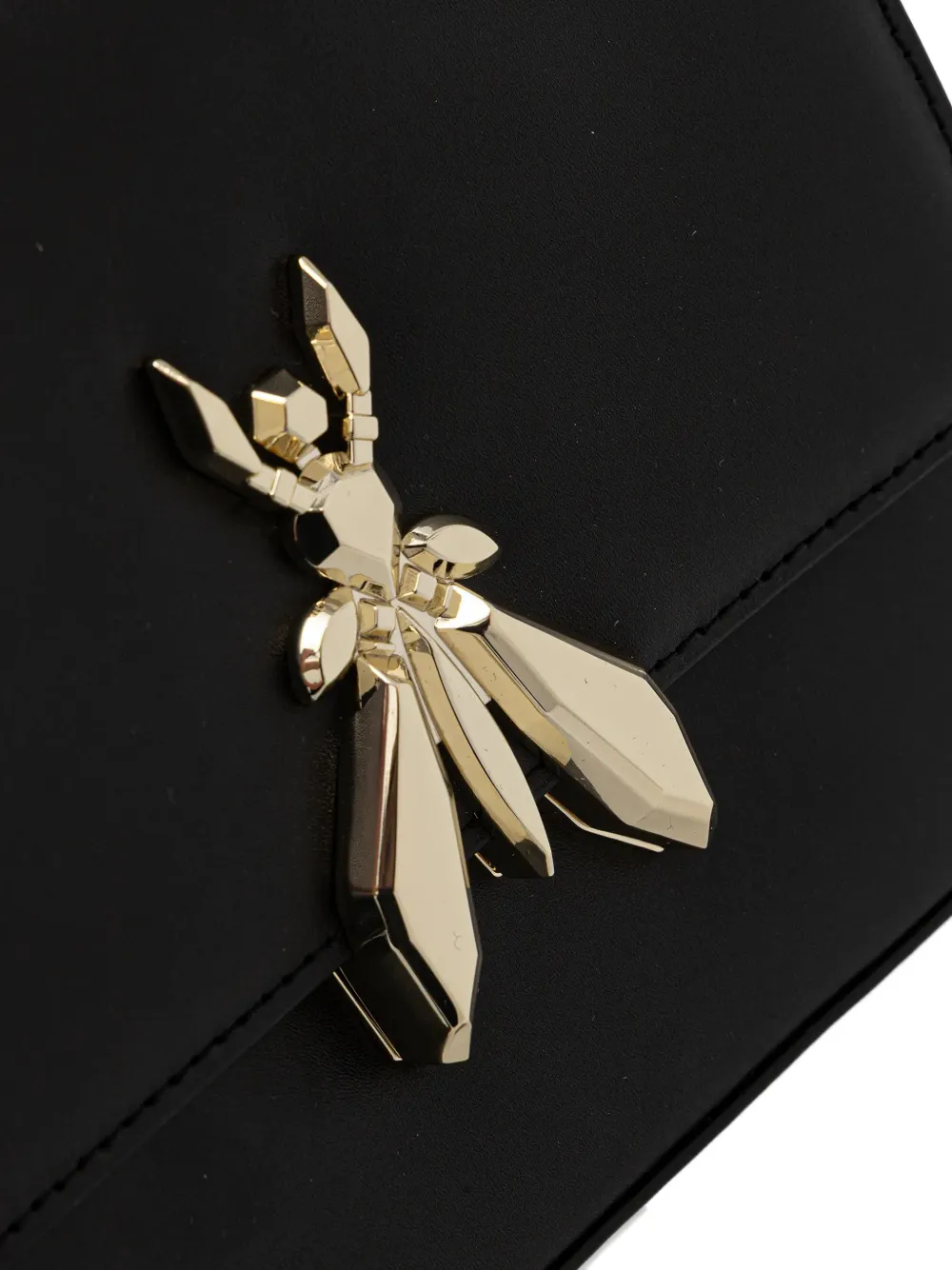 Patrizia Pepe Fly leren crossbodytas Zwart