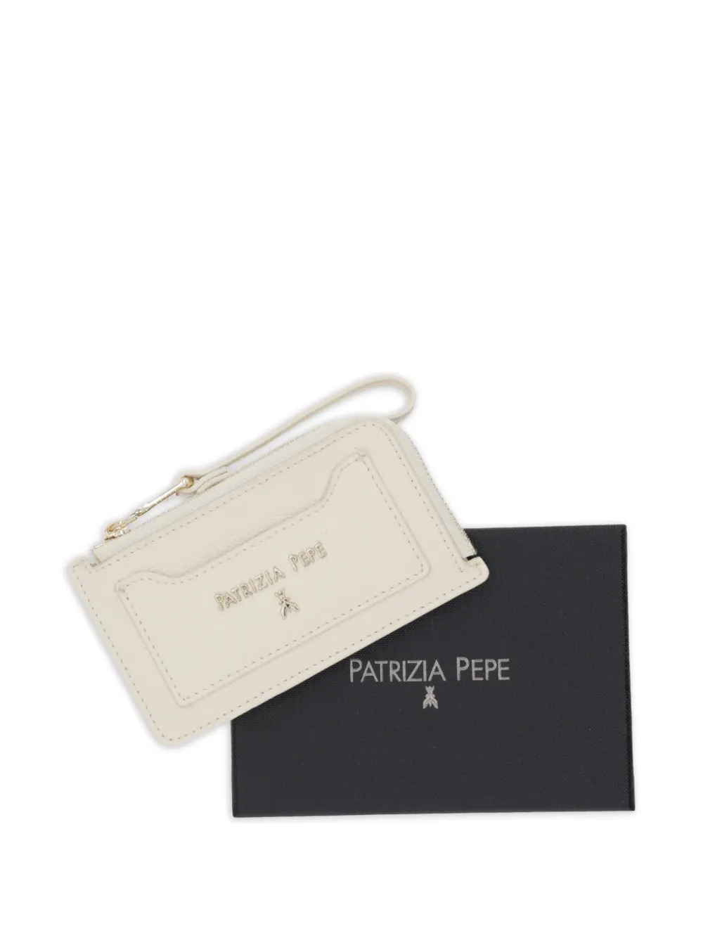 Patrizia Pepe Leren pasjeshouder Beige