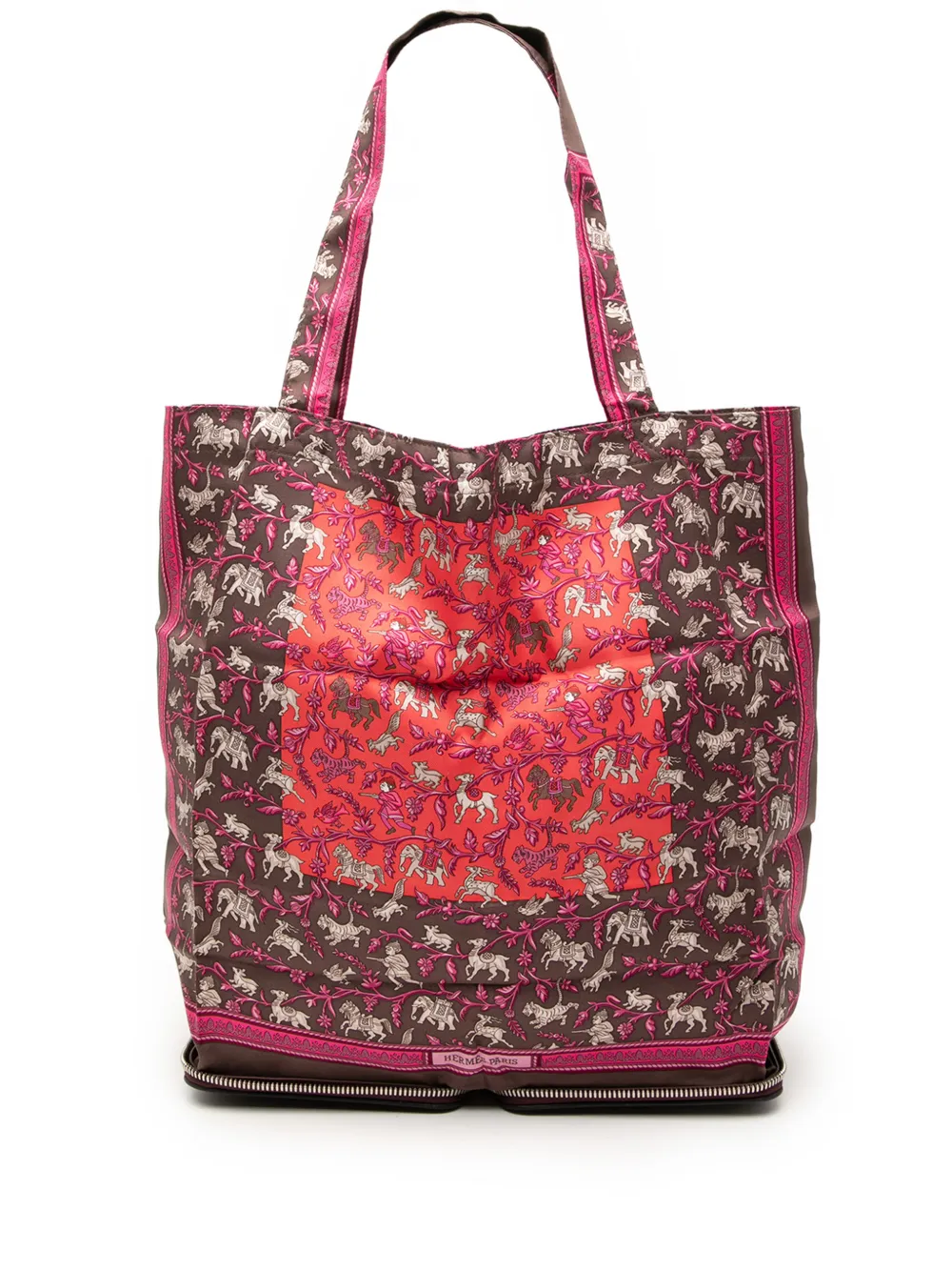 Hermès Pre-Owned Borsa tote Chasse en Inde Silky Pop 2008 - Rosa