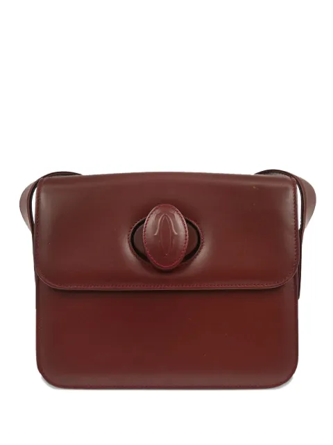 Cartier 1990s logo-detail leather shoulder bag