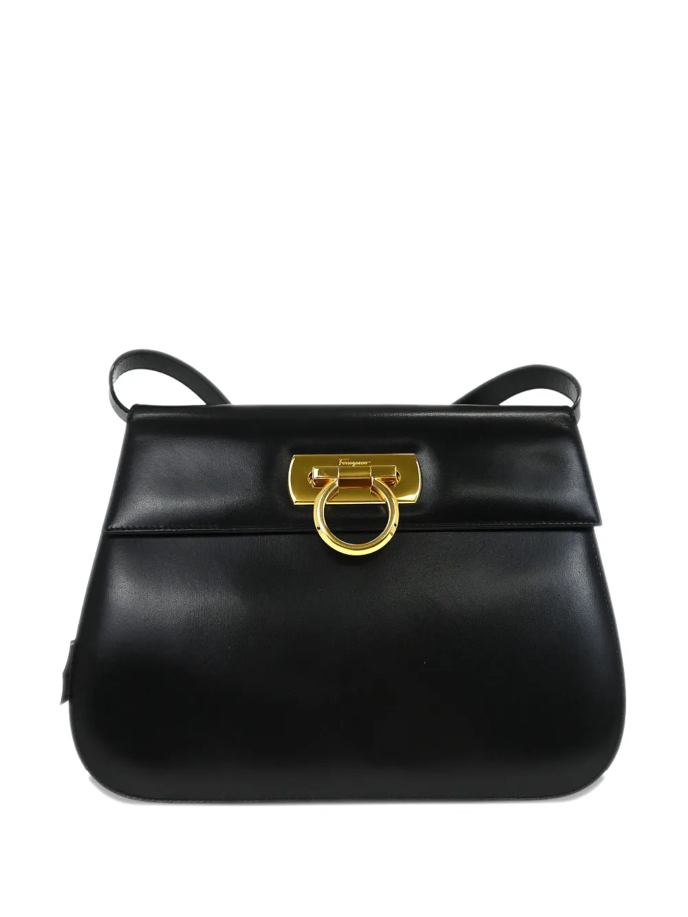 Ferragamo Pre-Owned Borsa a spalla mini in pelle 1990-2000 - Nero