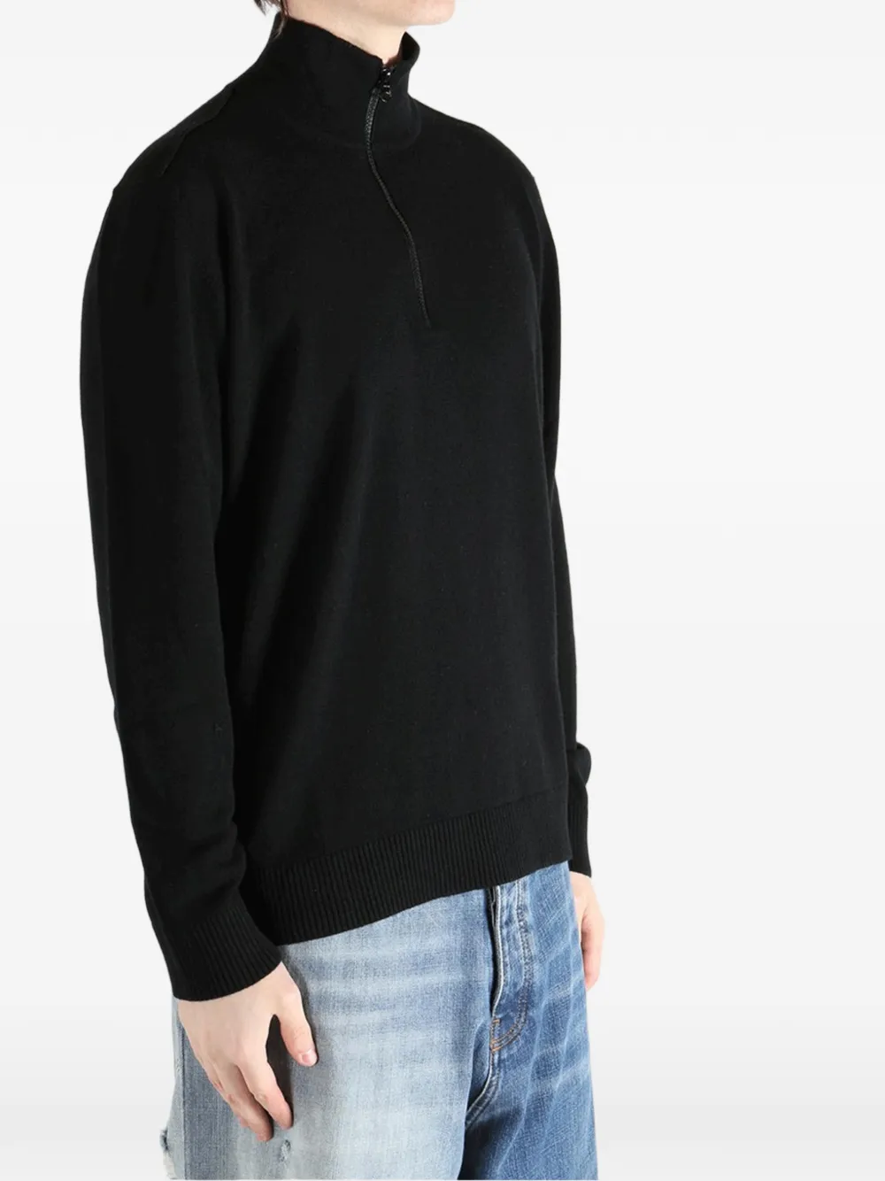 Stone Island Trui met ritssluiting Zwart