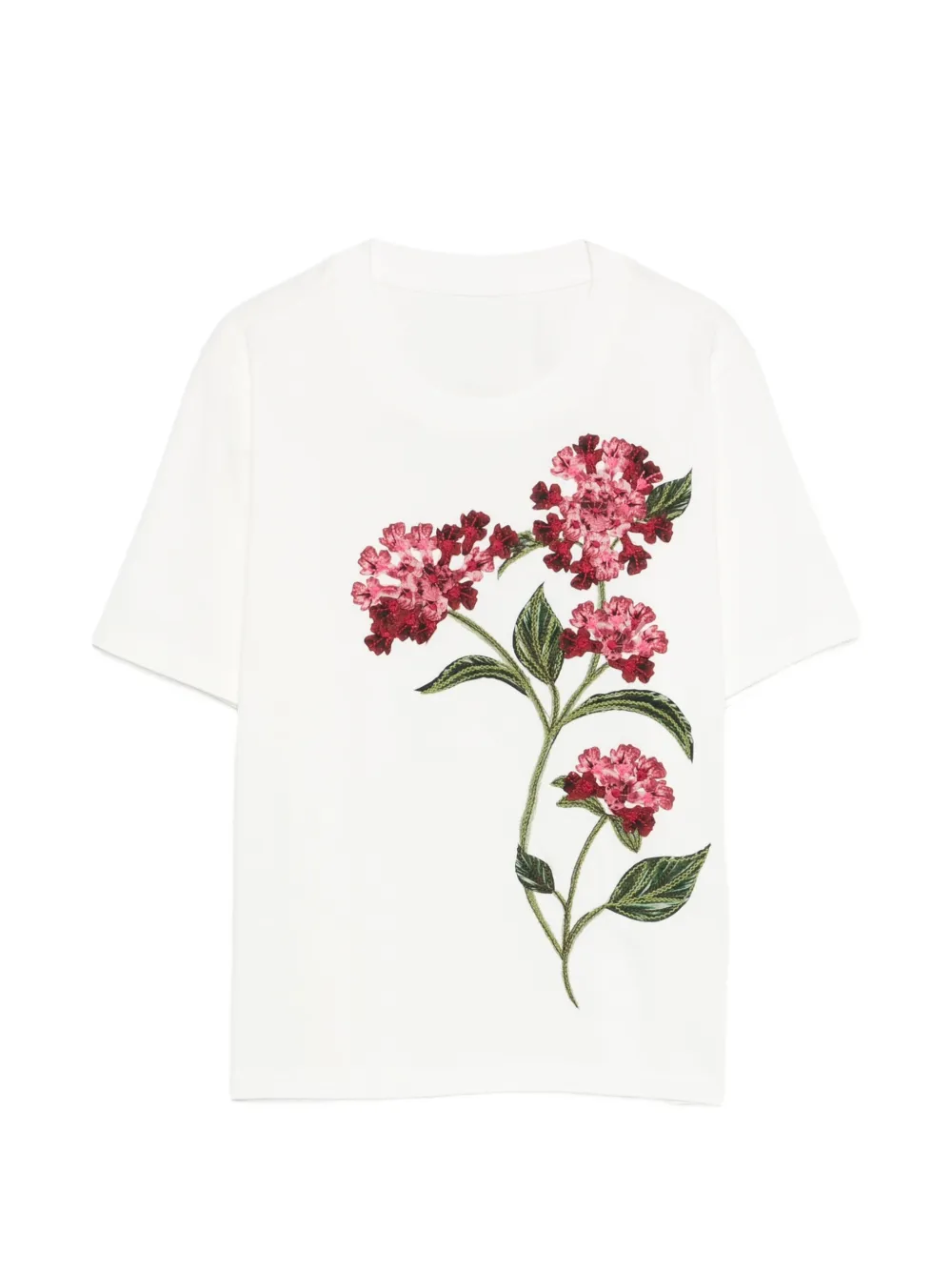 Agua By Agua Bendita Sama Quebrada floral short-sleeved T-shirt - Bianco