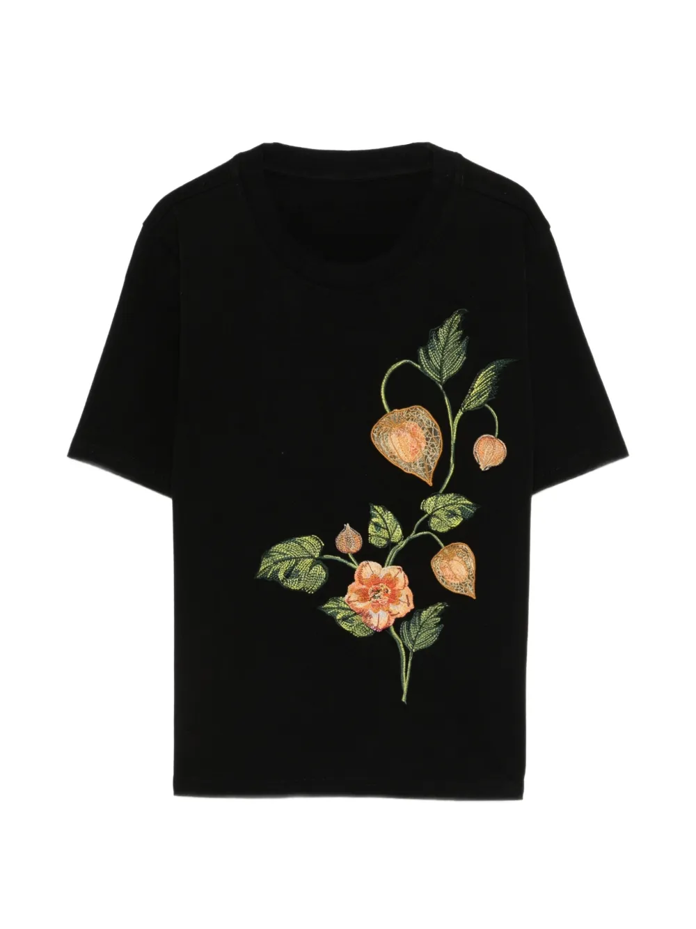 Agua By Agua Bendita Sama Uchuva embroidered T-shirt - Nero