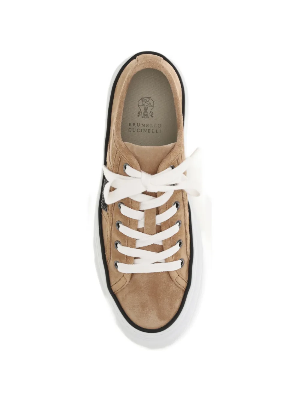 Brunello Cucinelli Leren sneakers Beige