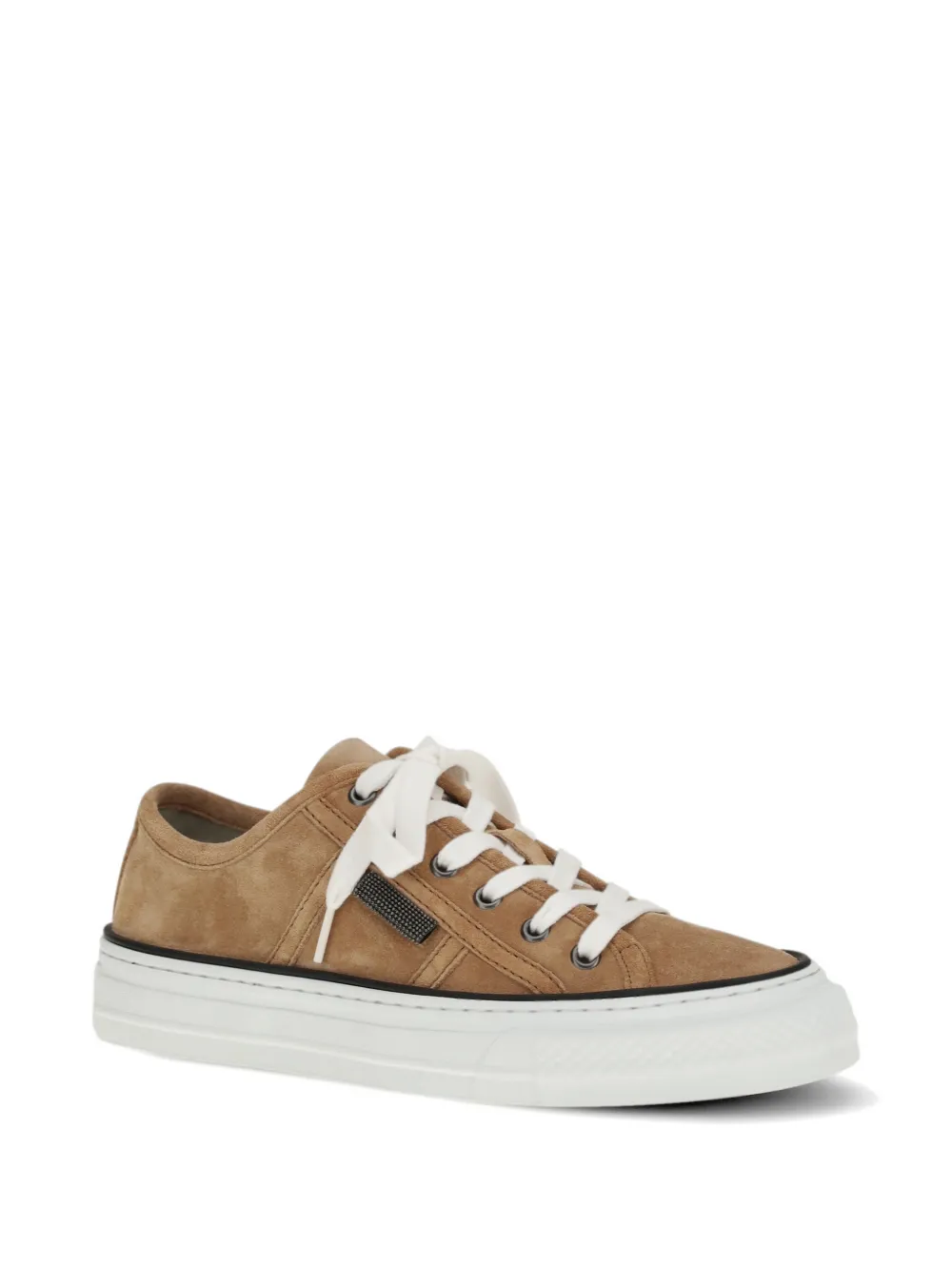 Brunello Cucinelli Leren sneakers Beige